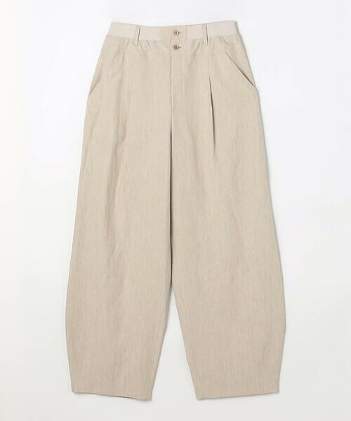 COMME CA PLATINUM / コムサ・プラチナ その他パンツ | 高密度リネンストレッチ バレルパンツ | 詳細3
