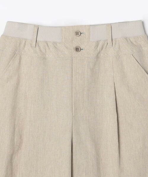 COMME CA PLATINUM / コムサ・プラチナ その他パンツ | 高密度リネンストレッチ バレルパンツ | 詳細5