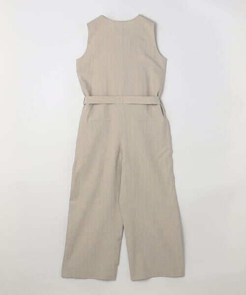 COMME CA PLATINUM / コムサ・プラチナ サロペット・オールインワン | 高密度リネンストレッチ ジャンプスーツ | 詳細1