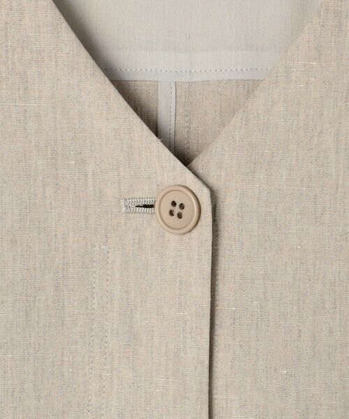 COMME CA PLATINUM / コムサ・プラチナ サロペット・オールインワン | 高密度リネンストレッチ ジャンプスーツ | 詳細10
