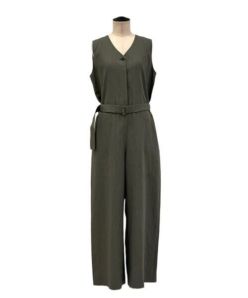 COMME CA PLATINUM / コムサ・プラチナ サロペット・オールインワン | 高密度リネンストレッチ ジャンプスーツ | 詳細14