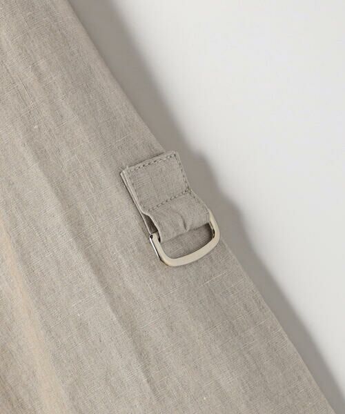 COMME CA PLATINUM / コムサ・プラチナ ブルゾン | 高密度リネンストレッチ フィールドジャケット | 詳細10