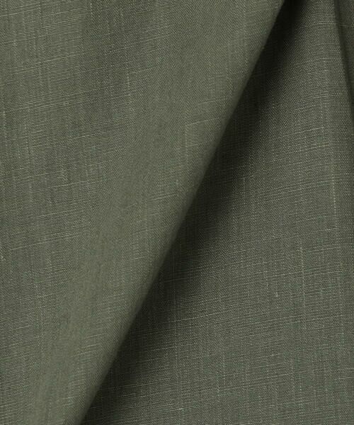 COMME CA PLATINUM / コムサ・プラチナ ブルゾン | 高密度リネンストレッチ フィールドジャケット | 詳細19