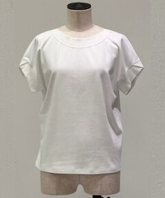 COMME CA PLATINUM / コムサ・プラチナ Tシャツ | スビンプラチナムスムース ボートネックTシャツ