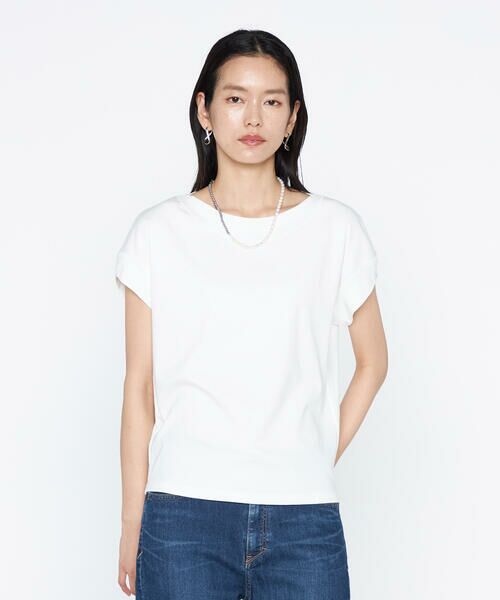 COMME CA PLATINUM / コムサ・プラチナ Tシャツ | スビンプラチナムスムース ボートネックTシャツ | 詳細3