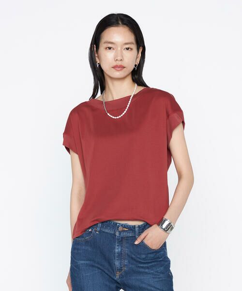 COMME CA PLATINUM / コムサ・プラチナ Tシャツ | スビンプラチナムスムース ボートネックTシャツ | 詳細25