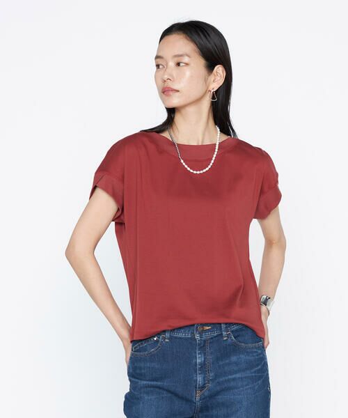 COMME CA PLATINUM / コムサ・プラチナ Tシャツ | スビンプラチナムスムース ボートネックTシャツ | 詳細26