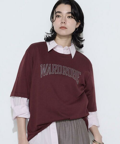 COMME CA PLATINUM / コムサ・プラチナ Tシャツ | ヴィンテージプレーティング天竺 ロゴプリントTシャツ | 詳細16