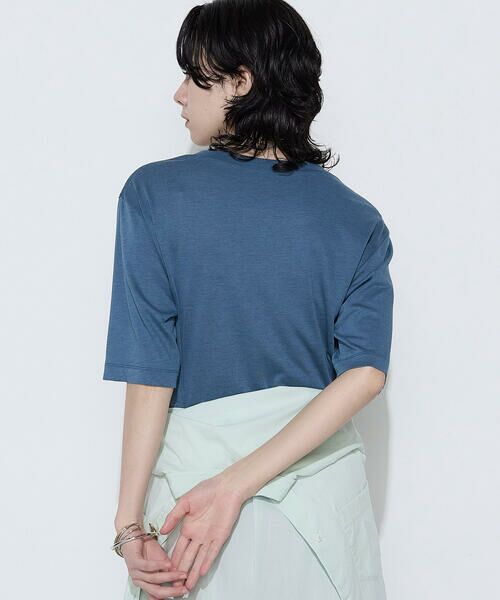 COMME CA PLATINUM / コムサ・プラチナ Tシャツ | ヴィンテージプレーティング天竺 ロゴプリントTシャツ | 詳細26