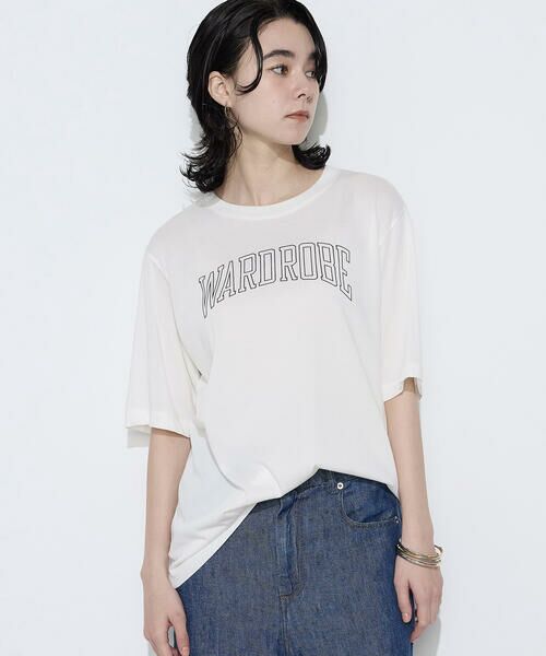 COMME CA PLATINUM / コムサ・プラチナ Tシャツ | 〔 +サイズ 〕 ヴィンテージプレーティング天竺 ロゴプリントTシャツ | 詳細4