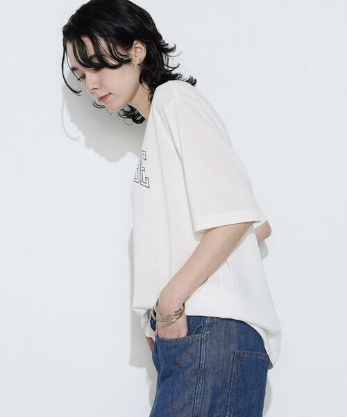 COMME CA PLATINUM / コムサ・プラチナ Tシャツ | 〔 +サイズ 〕 ヴィンテージプレーティング天竺 ロゴプリントTシャツ | 詳細5