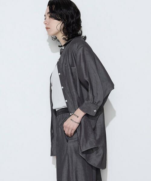 COMME CA PLATINUM / コムサ・プラチナ シャツ・ブラウス | オトナシャンブレー たっぷりシャツ | 詳細3