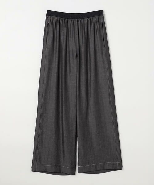 COMME CA PLATINUM / コムサ・プラチナ その他パンツ | オトナシャンブレー タックワイドパンツ | 詳細6