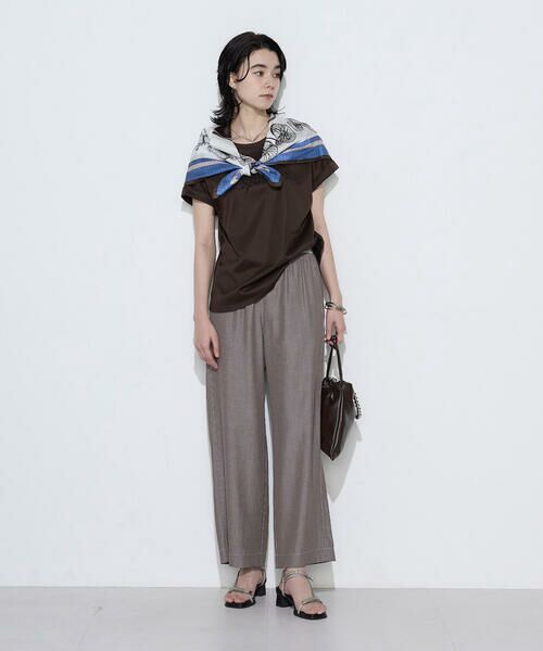 COMME CA PLATINUM / コムサ・プラチナ その他パンツ | オトナシャンブレー タックワイドパンツ | 詳細10