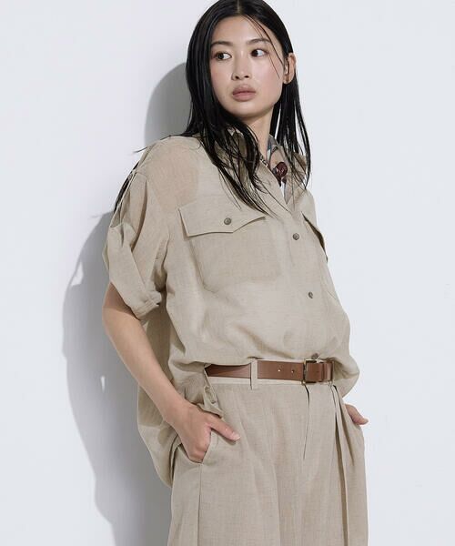 COMME CA PLATINUM / コムサ・プラチナ シャツ・ブラウス | 【セットアップ対応】トリアセクールスラブ シャツ | 詳細28