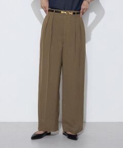 COMME CA PLATINUM / コムサ・プラチナ その他パンツ | 【セットアップ対応】【RE:撚】トリアセクールスラブ タックワイドパンツ