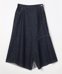 COMME CA PLATINUM / コムサ・プラチナ デニムスカート | 9．5オンス フリンジヘムデニムスカート