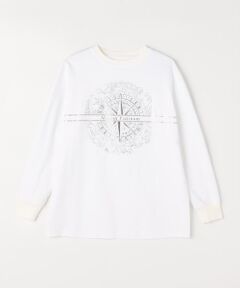 COMME CA PLATINUM / コムサ・プラチナ Tシャツ | コットンハイゲージポンチ ロゴプルオーバー
