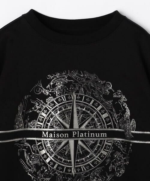 COMME CA PLATINUM / コムサ・プラチナ Tシャツ | コットンハイゲージポンチ ロゴプルオーバー | 詳細4