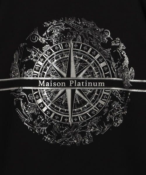 COMME CA PLATINUM / コムサ・プラチナ Tシャツ | コットンハイゲージポンチ ロゴプルオーバー | 詳細7