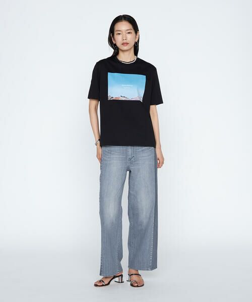COMME CA PLATINUM / コムサ・プラチナ Tシャツ | スビンプラチナム天竺 フォトプリントTシャツ | 詳細2