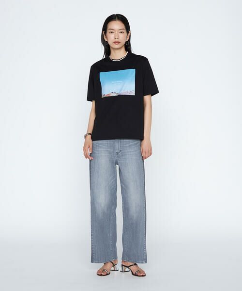COMME CA PLATINUM / コムサ・プラチナ Tシャツ | スビンプラチナム天竺 フォトプリントTシャツ | 詳細3