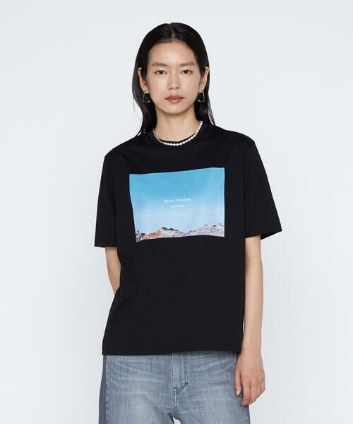 COMME CA PLATINUM / コムサ・プラチナ Tシャツ | スビンプラチナム天竺 フォトプリントTシャツ | 詳細4