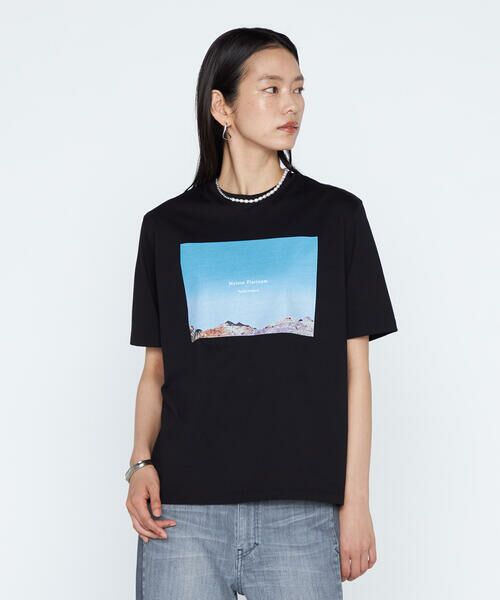 COMME CA PLATINUM / コムサ・プラチナ Tシャツ | スビンプラチナム天竺 フォトプリントTシャツ | 詳細5