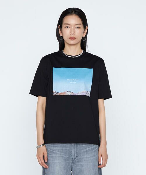 COMME CA PLATINUM / コムサ・プラチナ Tシャツ | スビンプラチナム天竺 フォトプリントTシャツ | 詳細6