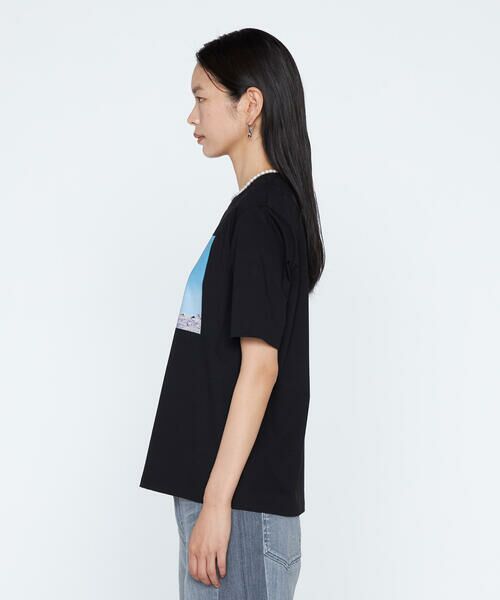 COMME CA PLATINUM / コムサ・プラチナ Tシャツ | スビンプラチナム天竺 フォトプリントTシャツ | 詳細7