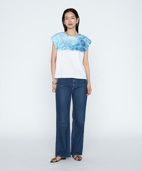 COMME CA PLATINUM / コムサ・プラチナ Tシャツ | アルビニスムース 水面プリントTシャツ | 詳細2