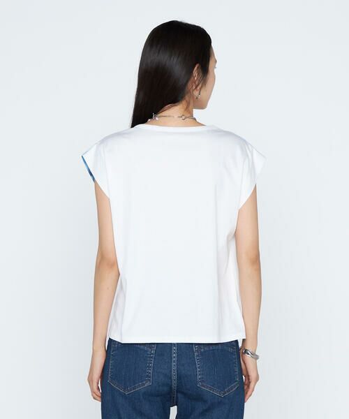 COMME CA PLATINUM / コムサ・プラチナ Tシャツ | アルビニスムース 水面プリントTシャツ | 詳細7