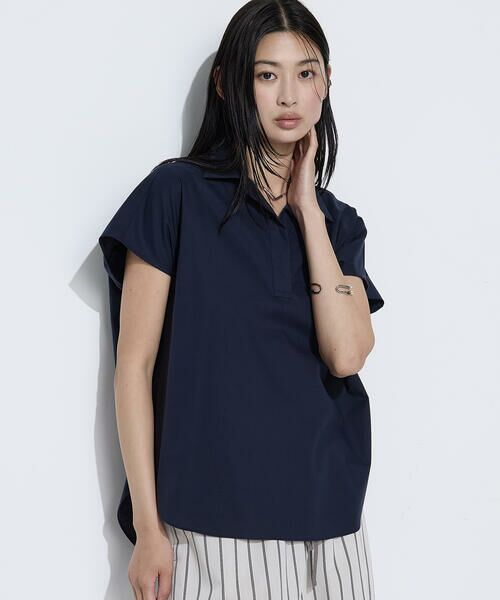 COMME CA PLATINUM / コムサ・プラチナ シャツ・ブラウス | ローン Tシャツブラウス(09:ネイビー)