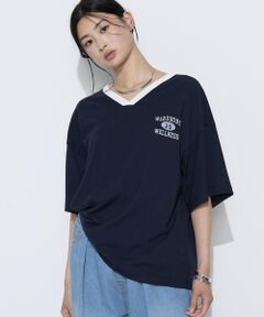 COMME CA PLATINUM / コムサ・プラチナ Tシャツ | ヴィンテージレアルツイストライト プリントTシャツ