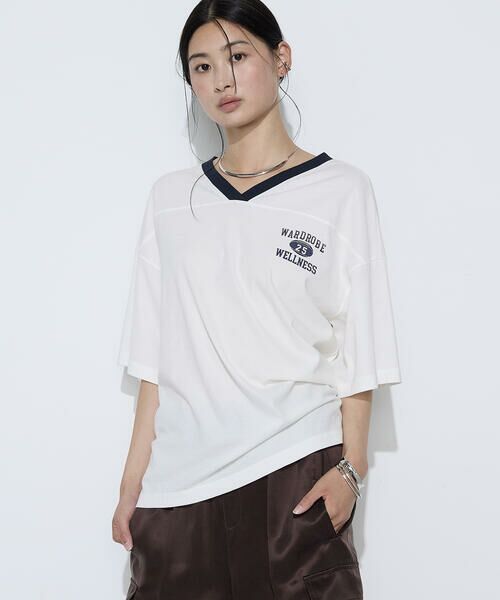 COMME CA PLATINUM / コムサ・プラチナ Tシャツ | ヴィンテージレアルツイストライト プリントTシャツ | 詳細4