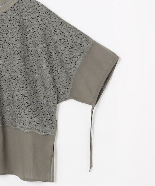 COMME CA PLATINUM / コムサ・プラチナ シャツ・ブラウス | リネンコードレース シャツ羽織 | 詳細19