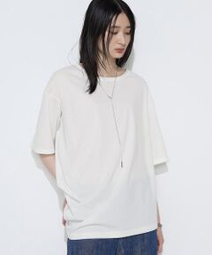 COMME CA PLATINUM / コムサ・プラチナ Tシャツ | ドライスムース／スーピマバイオスムース アシンメトリーTシャツ