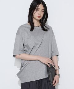 COMME CA PLATINUM / コムサ・プラチナ Tシャツ | ドライスムース／スーピマバイオスムース アシンメトリーTシャツ
