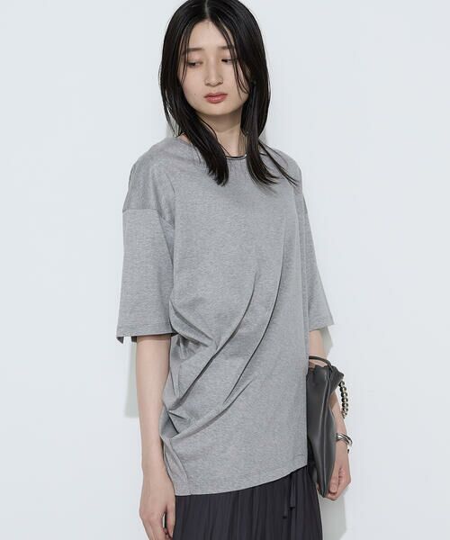 COMME CA PLATINUM / コムサ・プラチナ Tシャツ | ドライスムース/スーピマバイオスムース アシンメトリーTシャツ | 詳細11