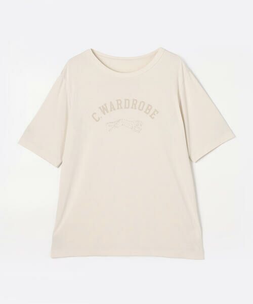 COMME CA PLATINUM / コムサ・プラチナ Tシャツ | フィブリル天竺 ジャガープリントTシャツ | 詳細8