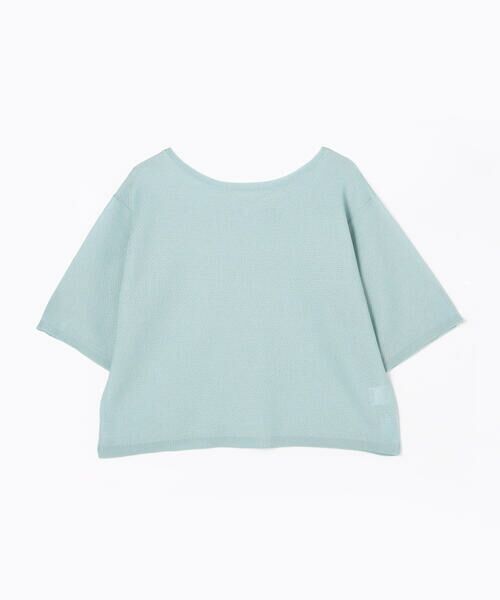 COMME CA PLATINUM / コムサ・プラチナ ニット・セーター | 【前後2WAY】ジャカード柄 シアーニットTシャツ | 詳細27