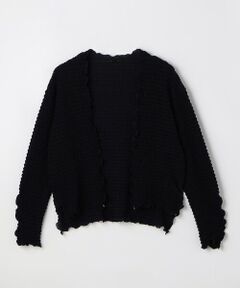 COMME CA PLATINUM / コムサ・プラチナ カーディガン・ボレロ | マジョリカ格子柄プリーツ カーディガン