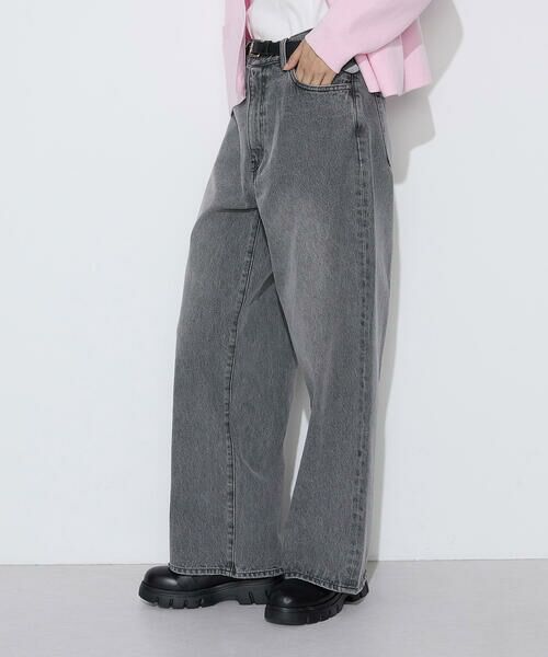 COMME CA PLATINUM / コムサ・プラチナ デニムパンツ | 〔 +サイズ 〕 12oz デニムパンツ（05:ブラック）