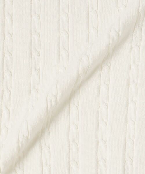 COMME CA PLATINUM / コムサ・プラチナ カーディガン・ボレロ | コットンダルストレッチ ケーブルカーディガン | 詳細6
