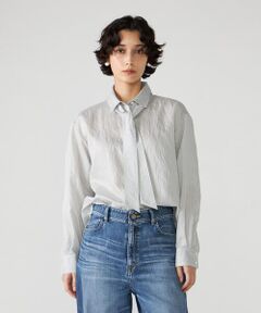 COMME CA PLATINUM / コムサ・プラチナ シャツ・ブラウス | キュプラモダールシャンブレー ストライプシャツ