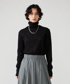 COMME CA PLATINUM / コムサ・プラチナ カットソー | パウダリーチュール スキントップス