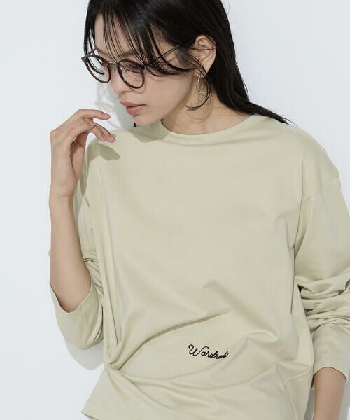COMME CA PLATINUM / コムサ・プラチナ Tシャツ | スビンコットン100/2天竺 刺繍入りロンT | 詳細28