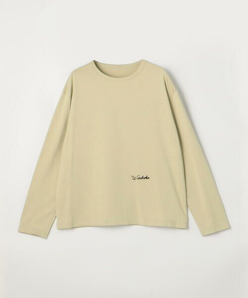 COMME CA PLATINUM / コムサ・プラチナ Tシャツ | スビンコットン100/2天竺 刺繍入りロンT | 詳細30
