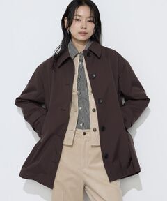 COMME CA PLATINUM / コムサ・プラチナ ステンカラーコート | 3LAYERタフタ ステンカラーコート