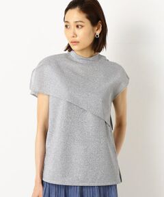 COMME CA PLATINUM S-SIZE / コムサ・プラチナ エスサイズ タンクトップ | 〔Sサイズ〕【ケープ付き】シルバーラメタンクトップ
